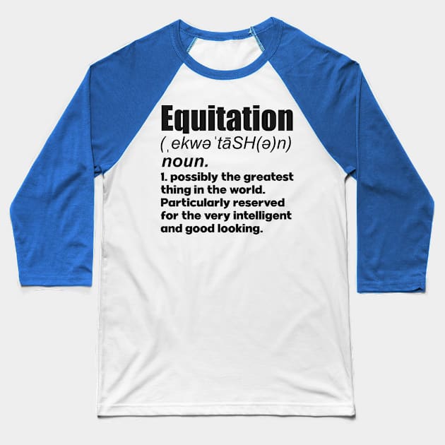 Equitation girl coach gift. Perfect present for mother dad friend him or her Baseball T-Shirt by SerenityByAlex